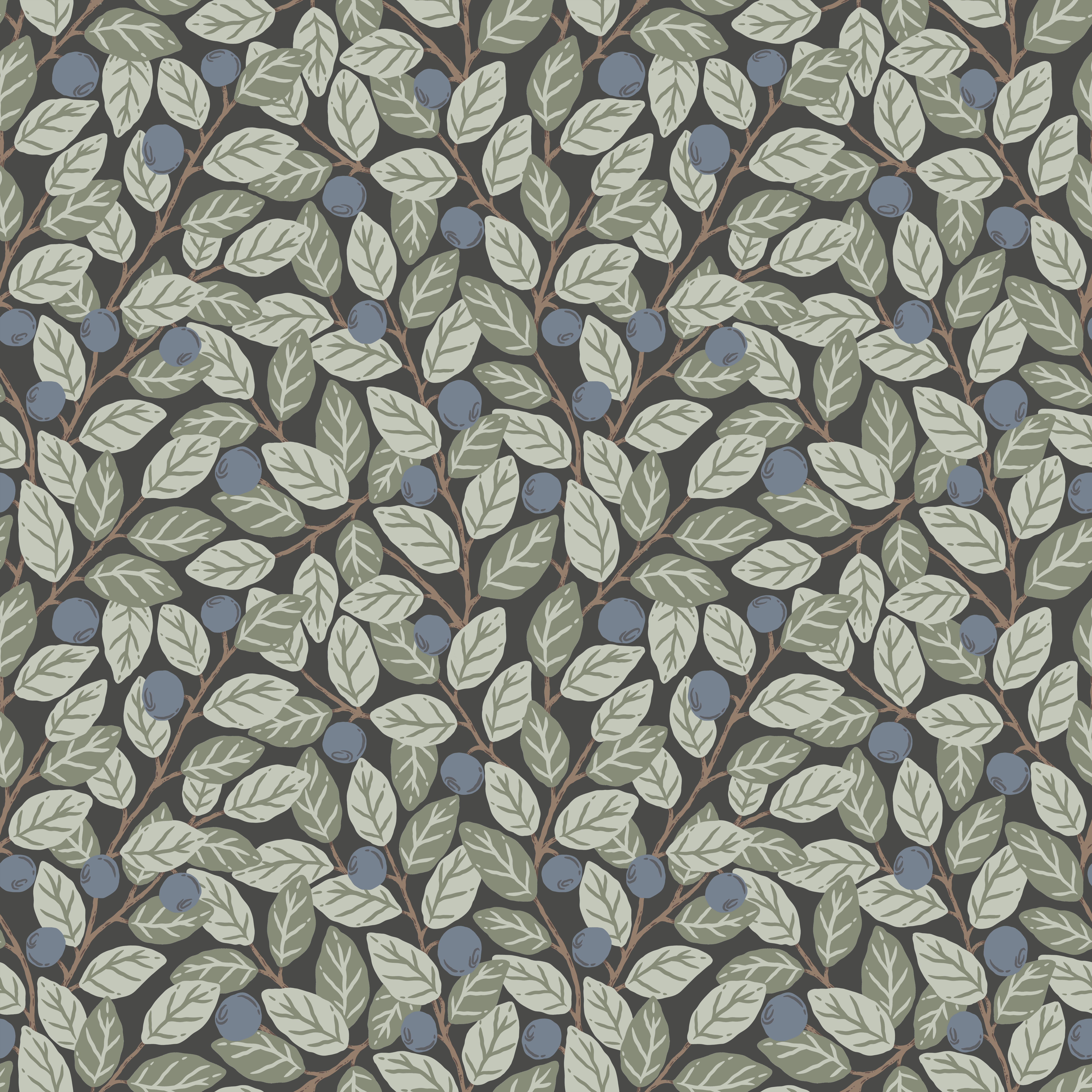 Blåbär 26028 tapet