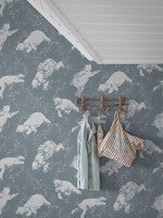 Polarn, tapet i grön