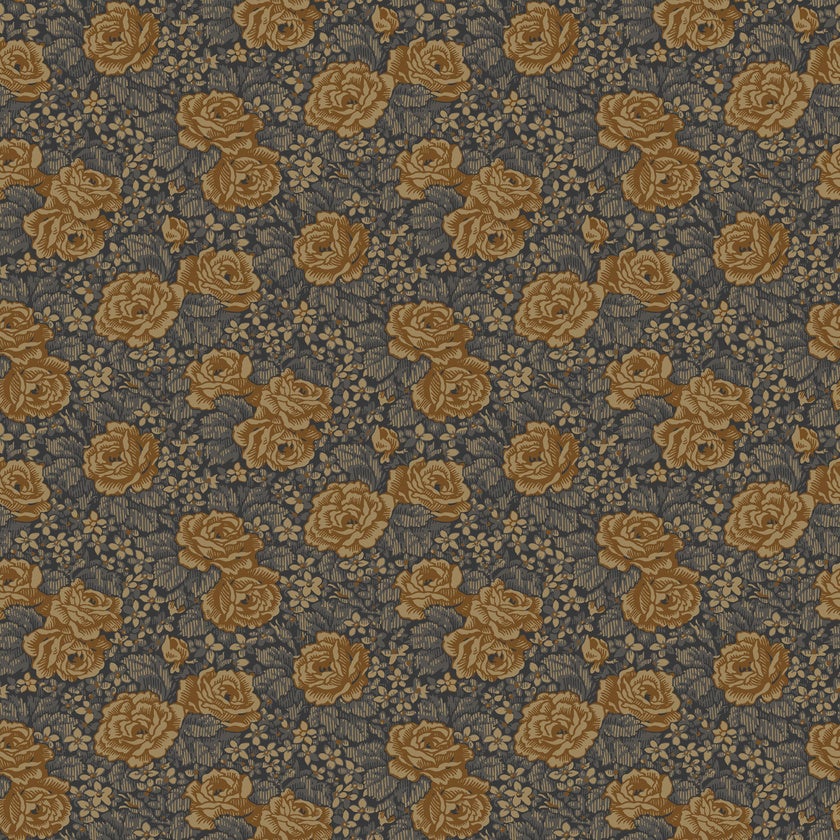 Rosengång, blå tapet