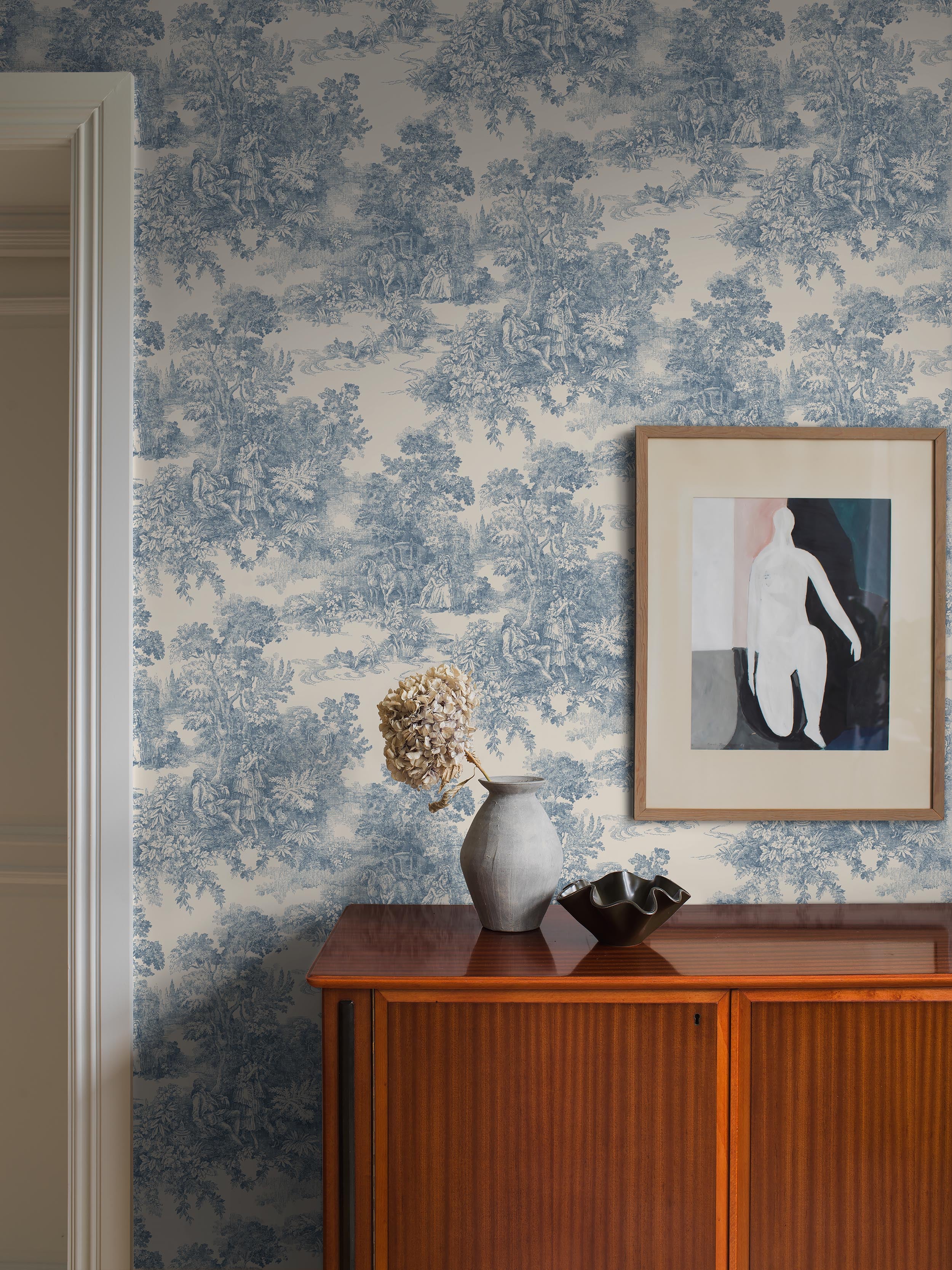 Toile de Jouy, blå