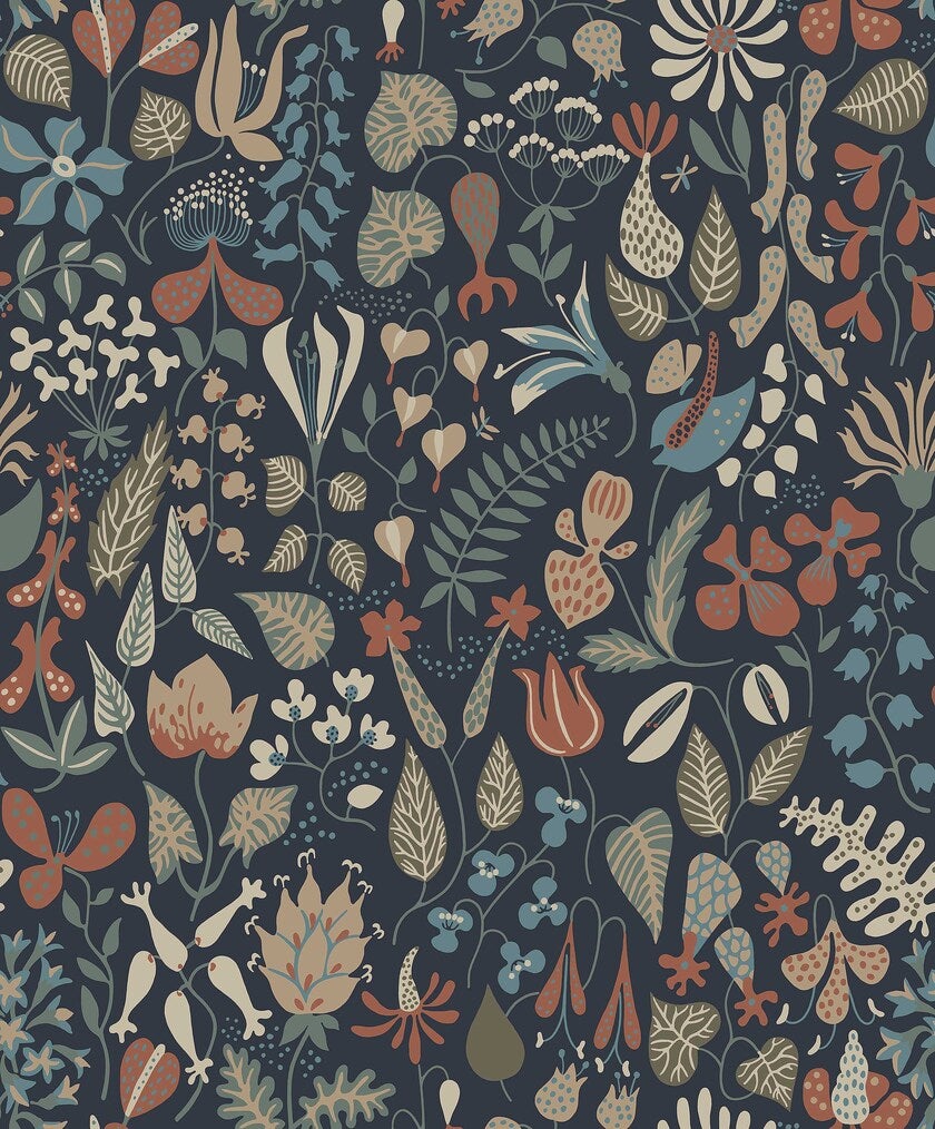 Stig Lindberg Herbarium, blå