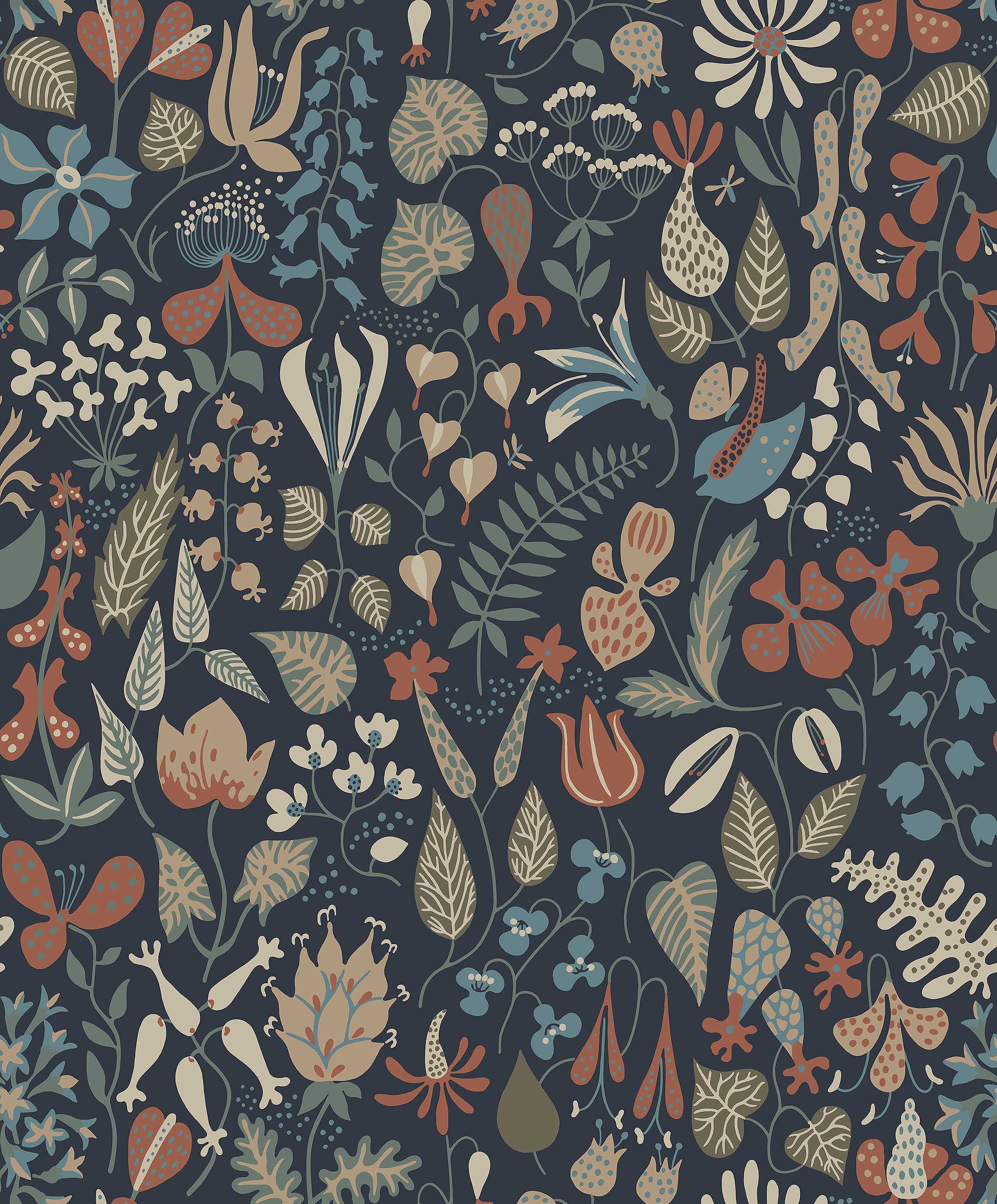 Stig Lindberg Herbarium, blå