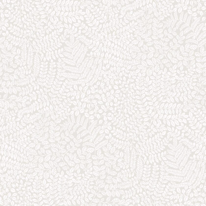 Bladverk, vit/ljusgrå